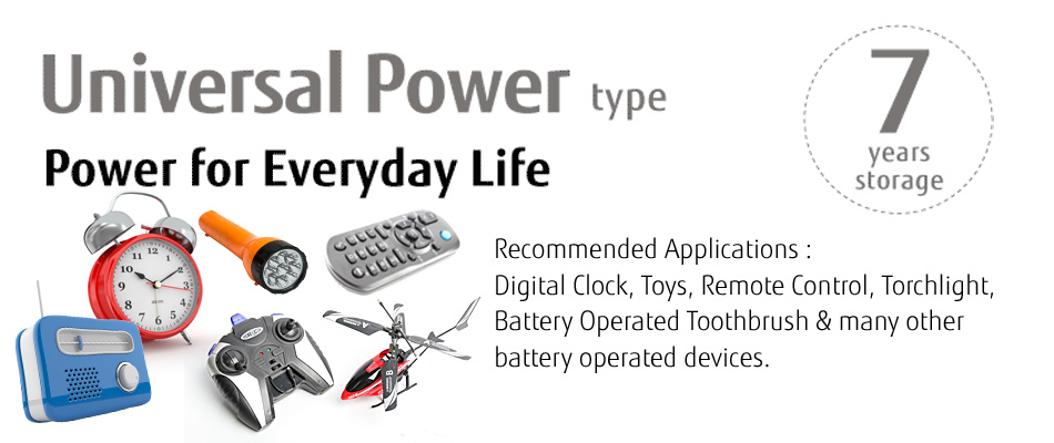 Universal Power type - Power for Everyday Life, 7 years storage
