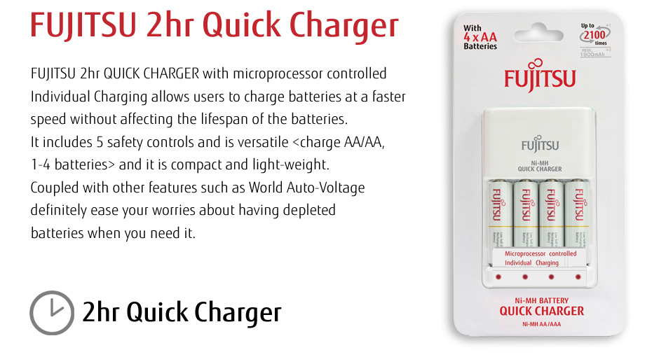 FUJITSU 2hr Quick Charger